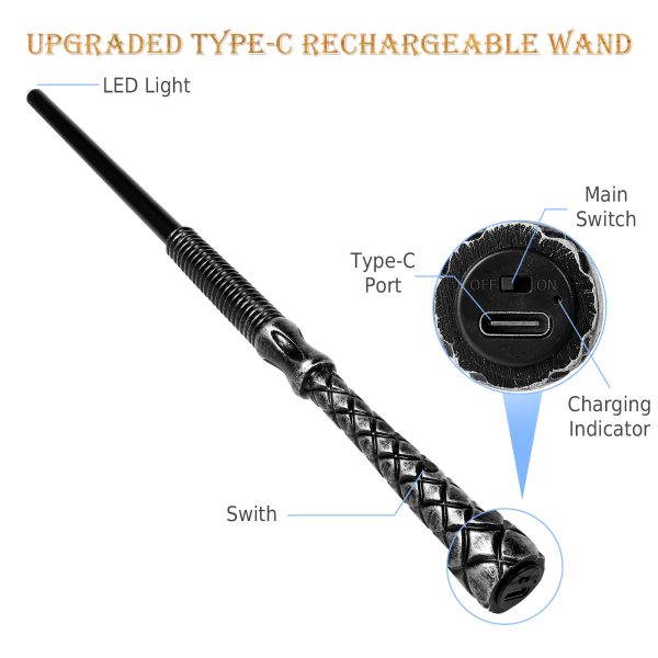 MagicRanger Lightup Dragonscale Wand - Image 2